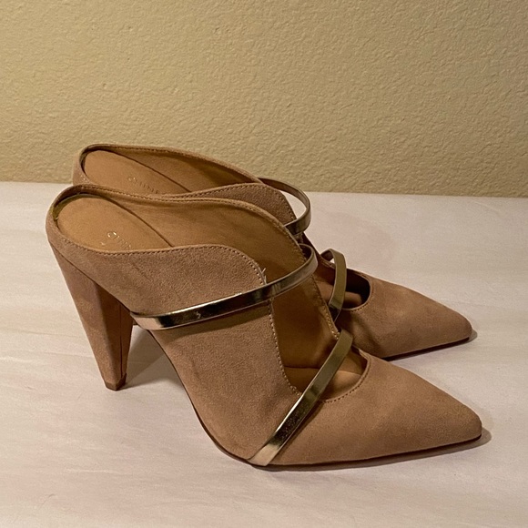 Chinese Laundry SHAYLA MULE beige & gold. Size 9, fits like 8.5 - Picture 4 of 7